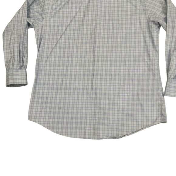 VTG Brooks Brothers Shirt Mens 17-34 Blue OCBD Oxford USA Made Check Plaid READ - Picture 11 of 12